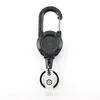 anti-roubo de metal fácil de puxar fivela corda elástica chaveiro retrátil chaveiro anti perdido esqui passe cartão de identificação f52V #