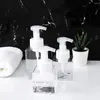 Bouteilles de rangement pour douche, shampoing, nettoyant pour le visage, Lotion moussante, pompe à mousse rechargeable, distributeur de savon