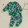 Kleidungssets Kleinkind Baby Junge St. Patricks Day Outfit Mama S Glücksbringer Sweatshirt Pullover Top Jogger Hosen Set 2-teilige Kleidung