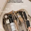 Sacs de rangement Sac cosmétique de luxe Grande capacité Accessoires de voyage multifonctions Lavage Organisateur de salle de bain Maquillage