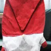 Coprisedie 1 pezzo di Natale Cappello da Babbo Natale Decorazione della copertura della cena per la tavola di casa G5AB