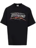 Vetements lettre imprimé T-shirt couleur noire manches courtes hommes femmes été décontracté Hip Hop rue Skateboard T-shirt