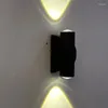 Lâmpada de parede LED luminescência criativa pequena escada de alumínio escovado corredor sala de estar cabeceira