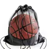 Basketbol Futbol Net Cep Çantası Drawstring Fitn Sport Sırt Çantası Taşınabilir Büyük Kapasiteli Hafif Açık Hava Spor Çantası 81ue#