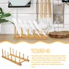 Kitchen Storage Drying Rack Dish Drainer Shelves Sponge Filter Bamboo Accessories Tools