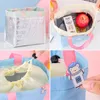 large Women's Lunch Bag with Badge Portable Insulati Lunchbox Pouch Thicken Zipper Thermal Food Cooler Bag for School Picnic F5qz#