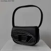 Shoulder Bag Designer Fashion Brand Niche Underarm with High-end Feel Small Square for Womens Casual and Versatile One Shoulder Jingle New Summer Black Saddle