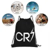 CR7 ryggsäckar FI Portable DrawString Påsar DrawString Bundle Pocket Sundries Väska Bokväskor för resor N6XP#