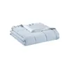 Sprei op het bed Prospect blauw lichtgewicht dons alternatieve deken met satijnen rand pluche bankhoes huistextiel tuin 240326