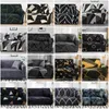 Housse de canapé à rayures extensibles housse de canapé élastique pour salon protecteur de meubles antidérapant pour animaux de compagnie doux avec fond élastique 240329