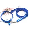 Dog Collars Pulling Rope Pet Traction Cat Collar Leash Supplies Walking Training Puppy Print Harness