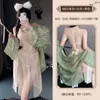 Robes de travail sous-vêtements de broderie charme mature élégant audacieux doux transparent romantique style ancien uniformes nationaux jupe ensemble 2R4V