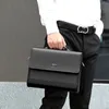 Leather Executives Briefcases For Men Designer Business Tote Bag Wallet Handbag Shoulder Ipad Square Side Crossbody Document 240320