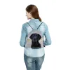 Unisex Casual Tragbarer Kordelkordelpocke niedliche Katzenhund -Druck -Rucksack für Frauen Schuhtasche zur Schule Reisebereich Softback -Taschen M0ZU#