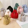 pearl Fr Drawstring Bag Fi Korean Style Chain Gift Packing Bag Coin Purse Wallet Storage Bag Wedding Bucket Party u7f6#