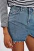 スカート2024夏の黒と青の女性デニムスカートファッションセクシージーンズミニストリートカジュアルAラインS-2xl高品質