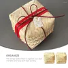 Bowls 2 Pcs Bamboo Tea Gift Box Sundries Basket Woven Candy Baskets Mini Containers Small Holder Easter Rice Ball Storage