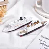 Modello di nave Titanic Resina mediterranea Multi Story Cruise Landscape Design Home Decorazione creativa 240319