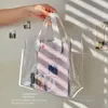 1pc trasparente Tote Bag trasparente riutilizzabile Shop Borse Borsa a tracolla Borsa in PVC impermeabile di immagazzinaggio per il regalo Sacchetti di plastica cosmetici x2q9 #