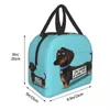 dachshund Thermal Insulated Lunch Bags Women Wiener Badger Sausage Dog Resuable Lunch Ctainer for Outdoor Picnic Food Box W7KX#