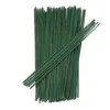 Fleurs décoratives 100pcs / régle à fleur tige verte artificielle bricolage matériau floral matériau à la main accessoies pour la décoration de maison de mariage pour le mariage