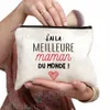 Beste Mutter Französisch Gedruckt Kosmetiktasche Frauen Make-Up Taschen Reise Kulturbeutel Organizer Weibliche W Aufbewahrungstasche Muttertagsgeschenke y9fw #