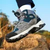 Badminton Humtto Waterdichte wandelschoenen Ademen lederen trekkingschoenen voor mannen Sport Mountain Hunting Outdoor Climbing Sneakers Heren