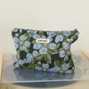 women's Makeup Bag Blue Vintage Fr Portable Cosmetic Sanitary Napkin Storage Bag Commuter Clutch Bag Travel Amenity Q4Wc#