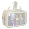 våt-torr separati makeup väska bärbar toalettartikos påse stor kapacitet lagring väska fitn simning k2gl#