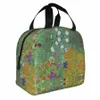 Gustav Klimt Fr Garden Isolados Lunch Bags Vincent Van Gogh Reutilizável Cooler Bag Tote Lunch Box College Travel Food Handbags m2pt #