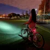 Natfire 8-6 LED Bicycle Light USB C oplaadbare fietslamp 10000mAh als powerbank voor- en achterlichten set optioneel
