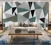 Tapeten Wellyu Custom Tapel Papel de Parde Nordic Style Moderne minimalistische geometrische abstrakte Hintergrund Wand Dekorative Farbe