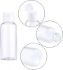 Tips 100st 10/30/50/100 ml Travel Portable Empty Plastic Flip Cap Bottle Cosmetic Shampoo Lotion Liquid Prov Bottle Dispenser Injektionsflaskor