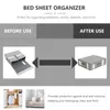 Aufbewahrungstaschen, Bettlaken-Organizer, faltbarer Set-Schrank für Bettwäsche