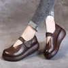 أحذية غير رسمية أسود ماري ماري جينس على نطاق واسع منصة السيدات للسيدات الرجعية