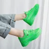 Casual Shoes Women Platform Sneakers Ladies Green Yellow Breathable Air Sports Trainers FashionTenis Feminino