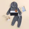 Ensembles de vêtements Kupretty Toddler Baby Boy Winter Outfit Vêtements Sweat à capuche Tops et pantalons 3 6 9 12 18 24 mois Ensemble de tenues d'automne