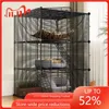 Cage de transport pour chats, chenil avec hamac Extra Large pour 1 à 2 chats, furet, Chinchilla, petits animaux