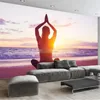 Wallpapers Wellyu Papel De Parede 3d Custom Wallpaper Modern Yoga Studio Dance Fresco Background Wall Papier Peint