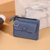 New Purse Ladies Zipper PU curta Couro Puro Card de Cartão Alterar Bolsa de Moedas Bolsa Mulher Woman Women Wholesale F074#