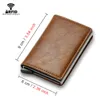 Anti RFID creditcardhouder Men Wallets Bank Kaarthouder Case Small Leather Slim Thin Magic Mini Wallet Smart Minimalistische portemonnee Y1QZ#