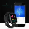 NOVO 116 Plus Smart Watch Color Screen Freqüência cardíaca Monitore o movimento da pista de pressão arterial IP65 Pulseira à prova d'água para iOS Android