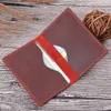 Men de crédit Carte d'identité Holder Rustic Cowhide Cuir personnalisé BUSIN UNISEX POCKET POCKET CARTER HOLDER WILD R8S1 #