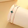 Pulsera Vans Clover de plata de ley 925 para mujer, lujo ligero, diseño de nicho que no se desvanece, regalo del Día de San Valentín de Tanabata para novia0RCE0RCE