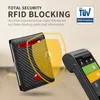 Semorid RFID Cüzdan Cüzdan için Erkekler Minimalist Deri Bifold Mey Klip Cüzdan 12 Yuvalı ve Kimlik Penceresi 55MP#