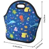 Animali oceanici Bagne da pranzo in neoprene, borsa da pranzo isolato Borsa per il pranzo per il lavoro e borsa da esterno per picnic S4LV#