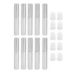 Bouteilles de stockage Tube de mascara vide avec baguette à cils 10ML bouteille de récipient de crème rechargeable argent