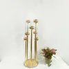 Ljushållare Metal Candelabra 8 Arms Wedding Table Centerpieces Holder Candelabrum For Home El Decor