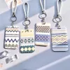 Geometryczna karta wzorca Case Mężczyźni Kobiety Pracuj odznakę Portfel Bluza studencka School ACC Card Bus Kredyt Id Id Card Bags A20t#