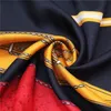 Ceinture de luxe et fouet impression traîneau été carré écharpe 130 cm sergé soie écharpe femmes foulard foulards pour dames châle 240322